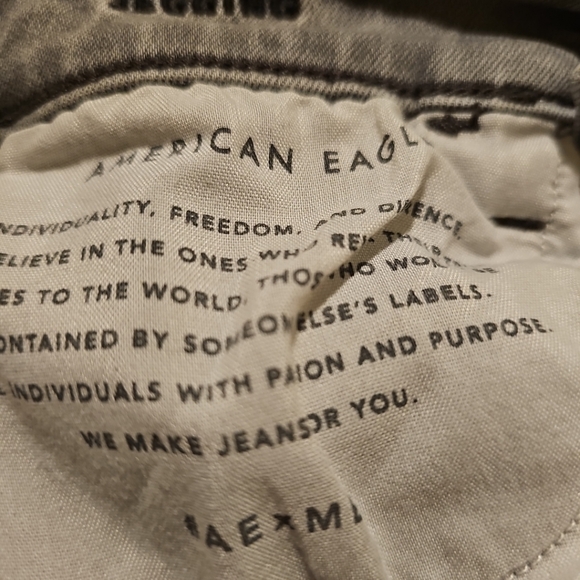 Women's Size 0 Short American Eagle Next Level Stretch Jegging Gray Denim Jeans - Picture 10 of 11